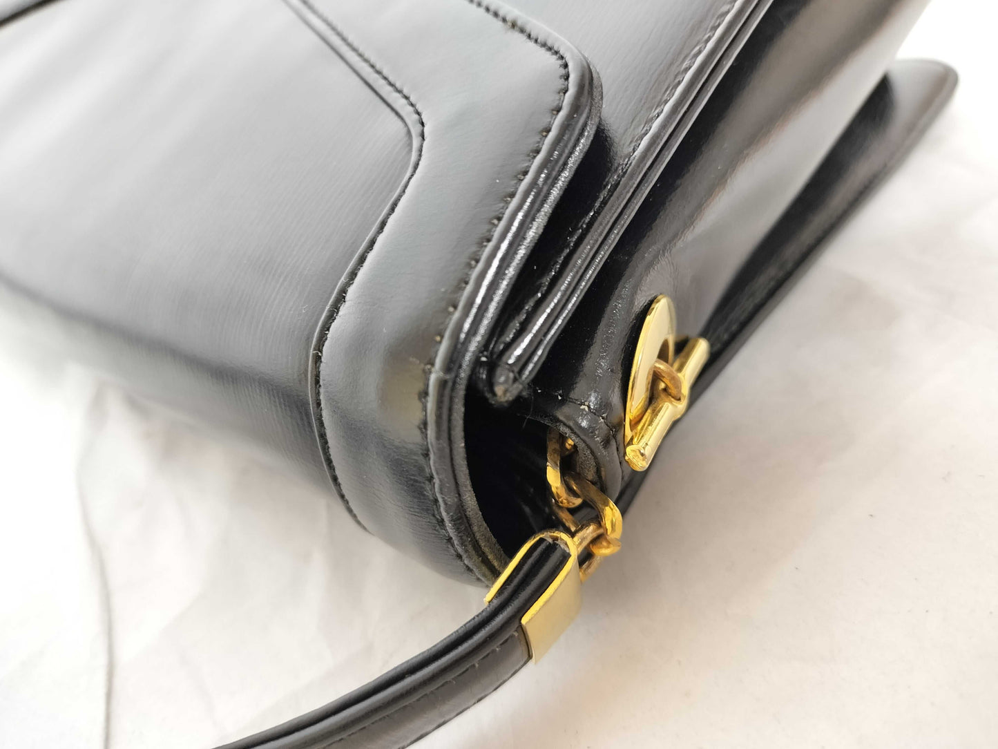 Christian Dior Christian Dior Logo Mini Shoulder Bag Leather/Black