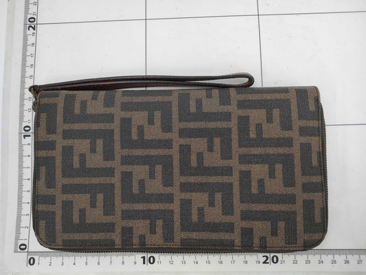 FENDI Organizer Zucca Round Zip Long Wallet