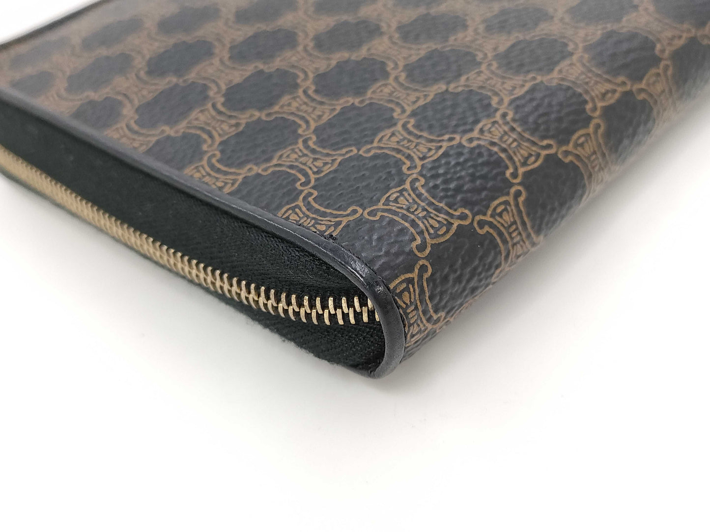 CELINE Macadam Round Zip Long Wallet