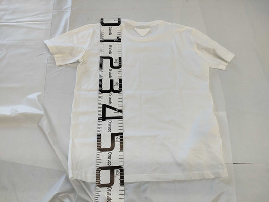 PRADA Prada Current Blue Tag Back Triangle Logo T-Shirt White XL T-Shirt