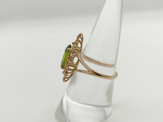 PE 3.15ct D 0.06ct K18 4.1g Ring