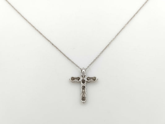 D1.00ct K18WG 2.2g Necklace