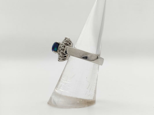 OP 0.82ct D 0.50ct PT900 10.8g Ring