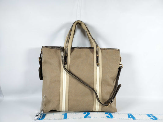 PRADA Prada Nylon Canvas 2-Way Handbag BN1452 Beige Tote Bag