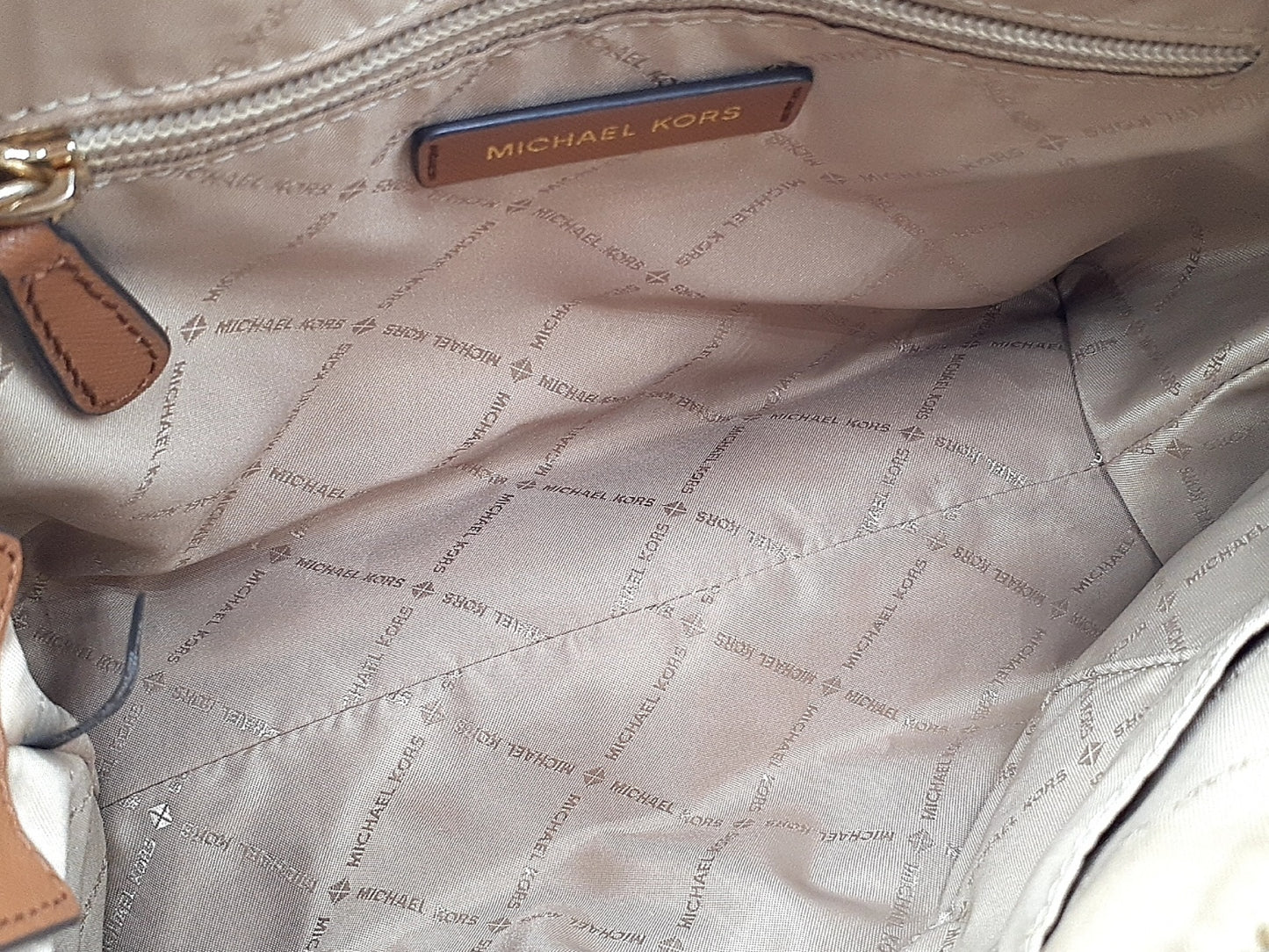 Michael Kors 3-Piece Logo Leather Handbag Set with Gold Hardware