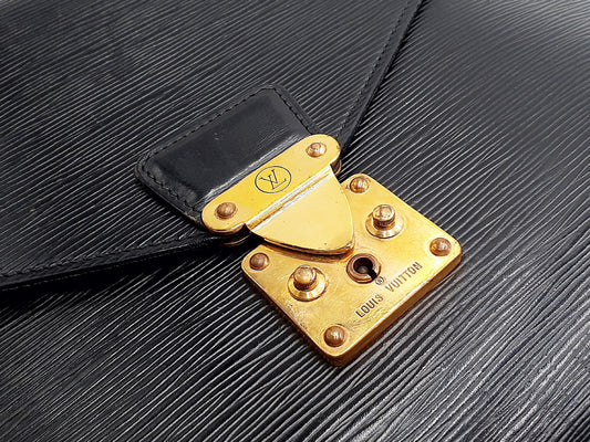 LOUIS VUITTON Epi 2-Piece Set Epi Conseiller Business Bag Black Business Bag
