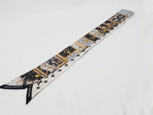 LOUIS VUITTON Monogram Twilly Scarf