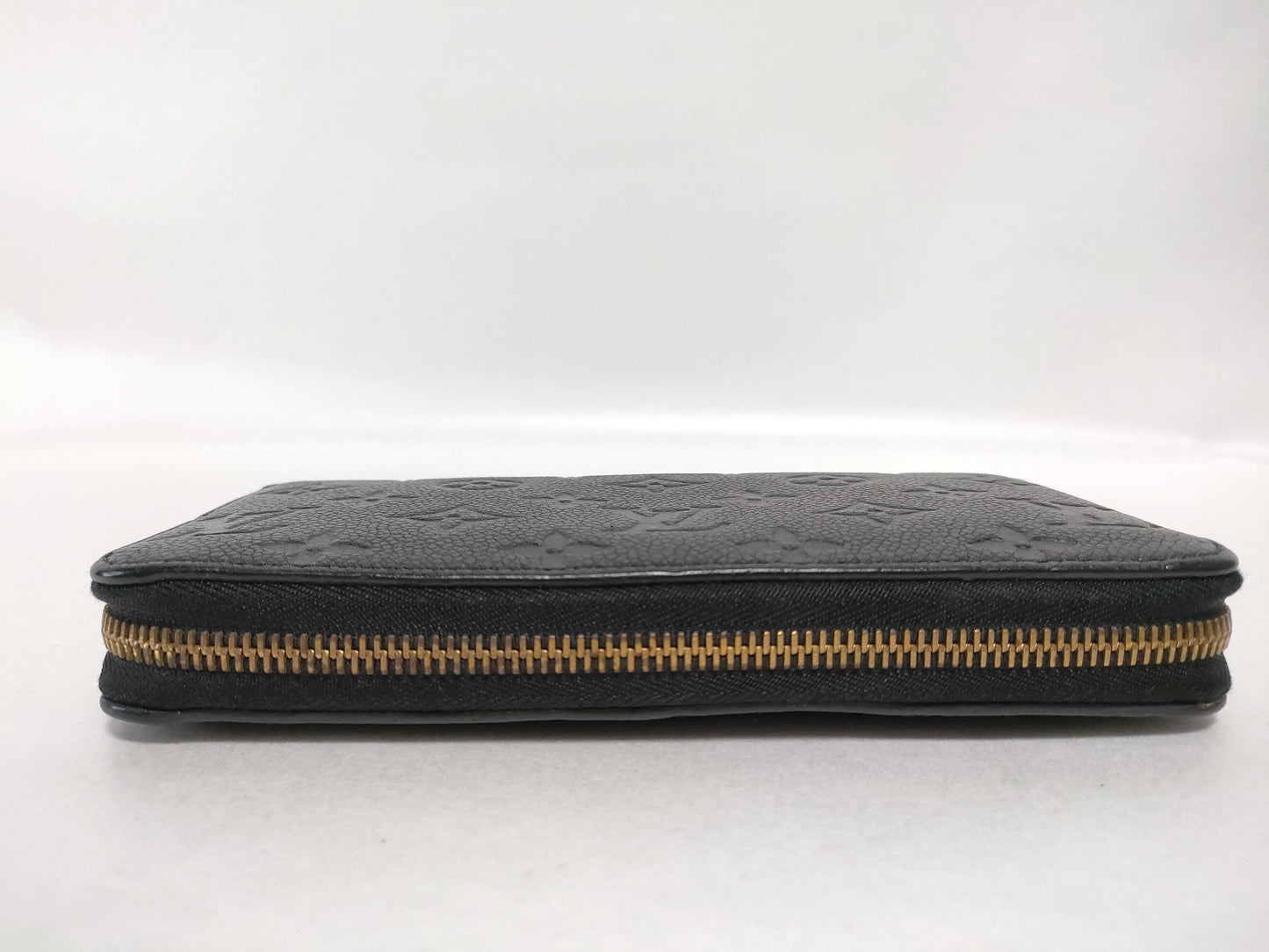 LOUIS VUITTON Monogram Empreinte Zippy Wallet Noir M60571 Wallet