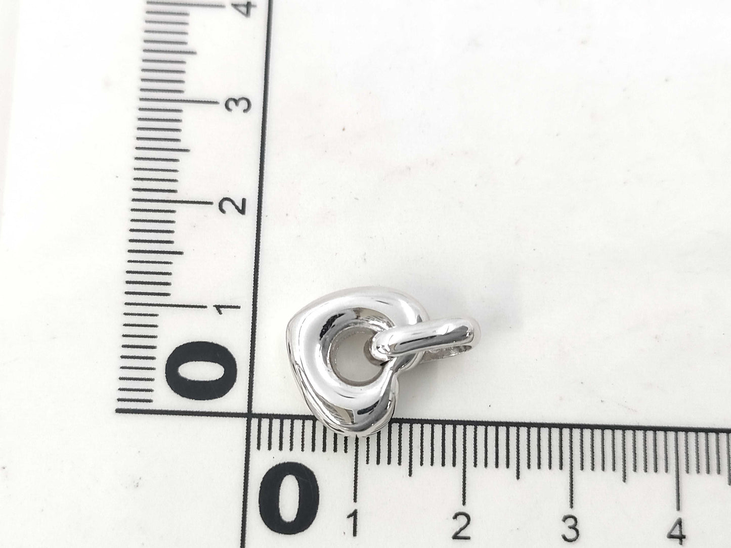 TASAKI Heart Motif Sterling Silver 5.0g Pendant Top