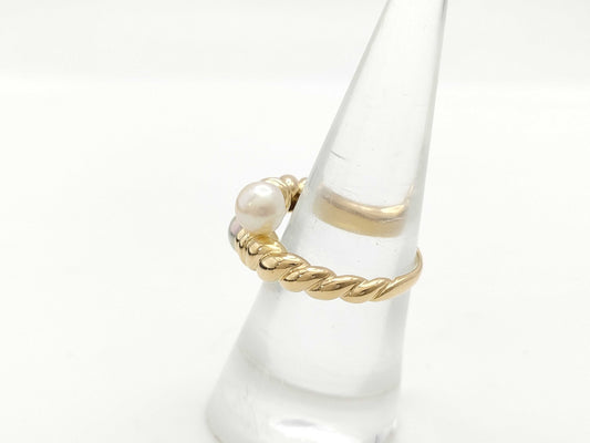 TASAKI Pearl Ring, 5.8g, 18K Gold, 5.9-6.2mm Diameter