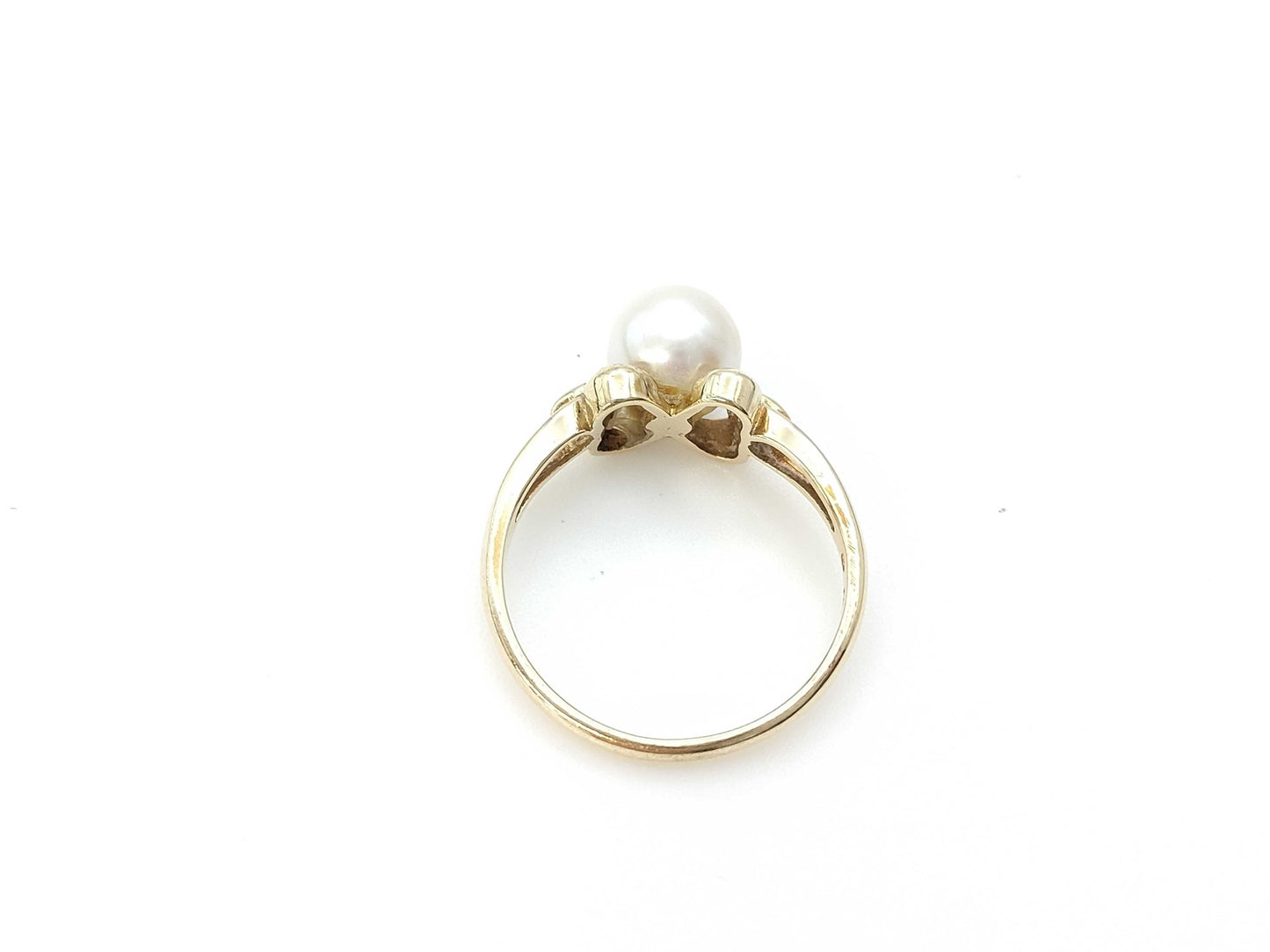 MIKIMOTO Pearl Ring, 7.3mm Diameter, 14K Gold, 2.8g