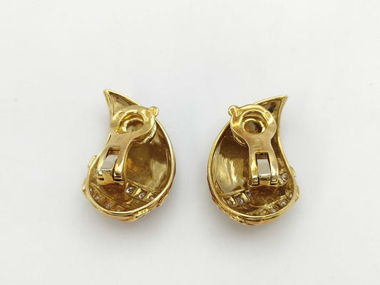 Dior Diamond 750 18.4g Earrings