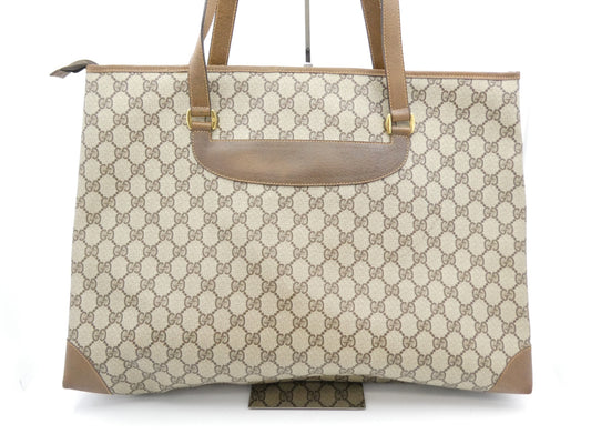 GUCCI GG Supreme GG Supreme PVC Leather Tote Bag