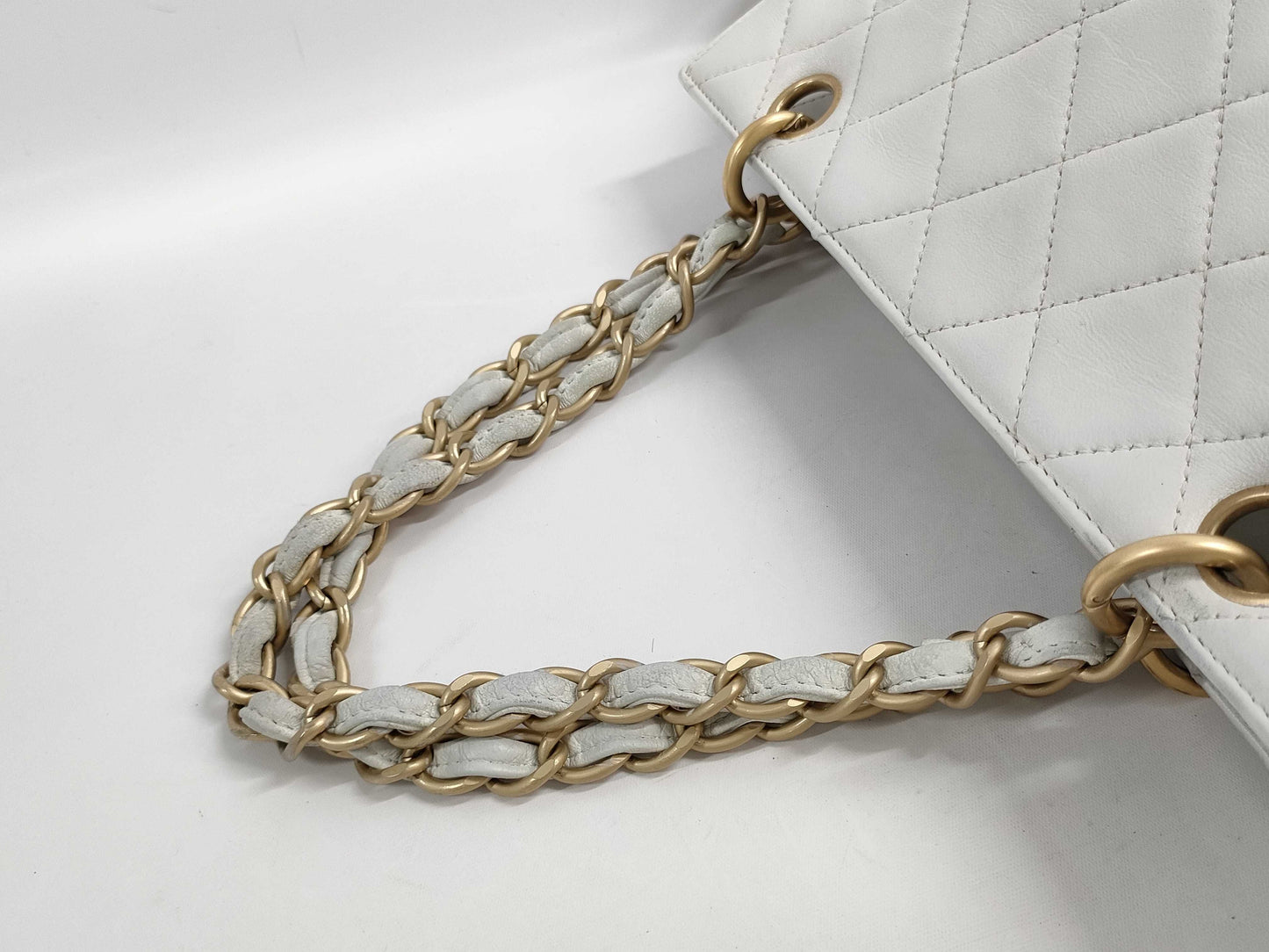 CHANEL CHANEL Matelasse Deka Coco Mark Lambskin Chain Tote Bag