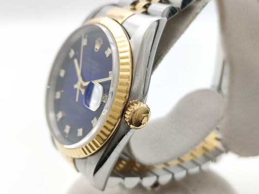 ROLEX 16233G S478455 Blue Gradient Boys' Watch