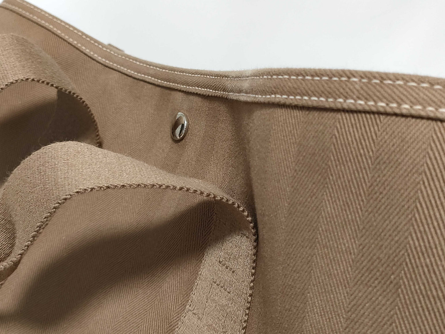 HERMES Valparaiso Hermès HERMES Valparaiso MM Hand Tote Bag L Etoupe Handbag