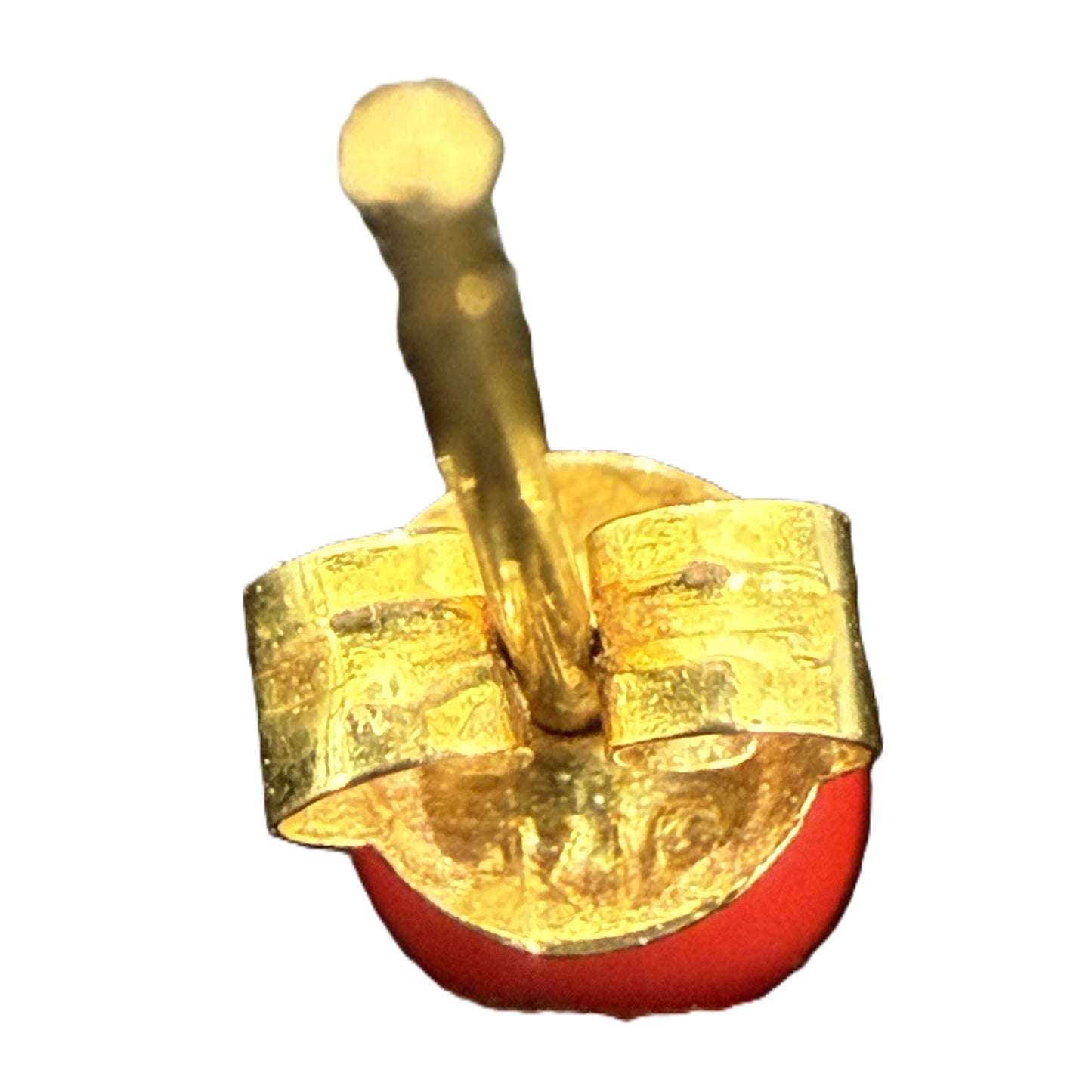 Colored Stone Diameter Approx. 4.1mm/1.2mm K18 0.3g Earrings