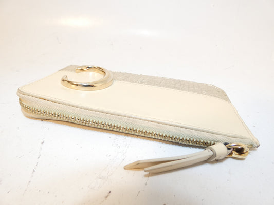 Chloe C motif leather coin case