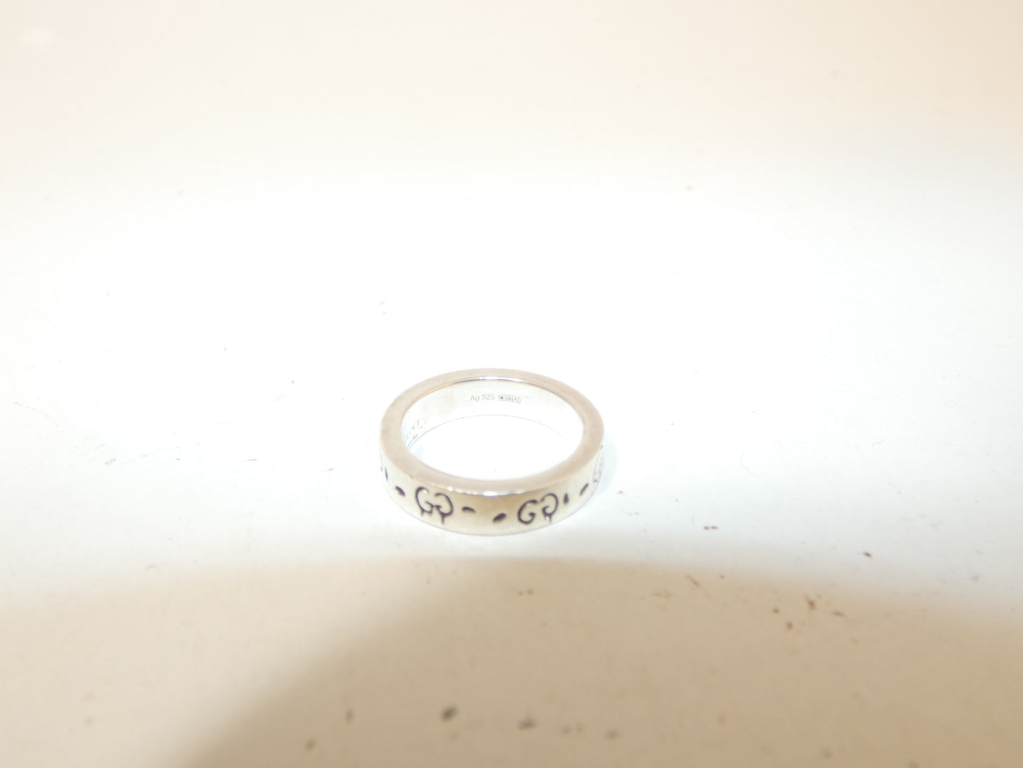 GUCCI Ghost Logo Ring