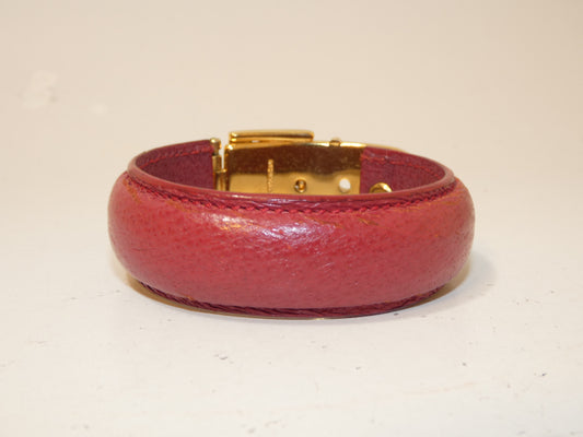 GUCCI Belt Leather GP Bangle Bracelet Bangle