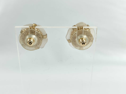 CHANEL Coco Mark Shell Earrings 01A
