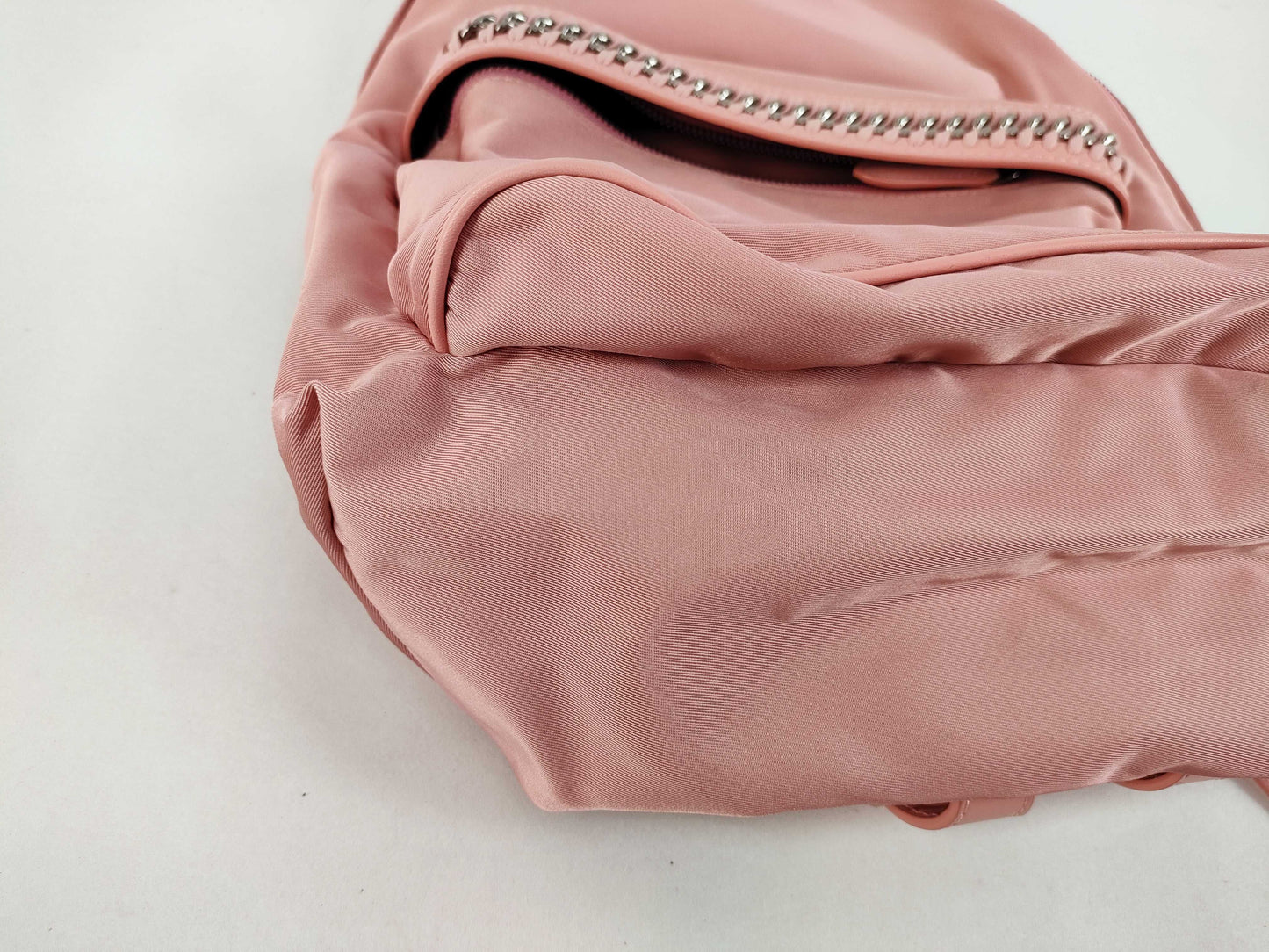 Stella McCartney Falabella Nylon Backpack, Pink. Includes dust bag and backpack.