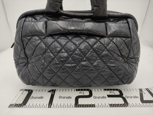 CHANEL Handbag Coco Dark Navy Tote Bag