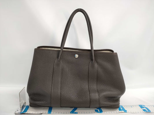 HERMES Garden Party PM Tote Bag with Ebene Negonda T Stamp