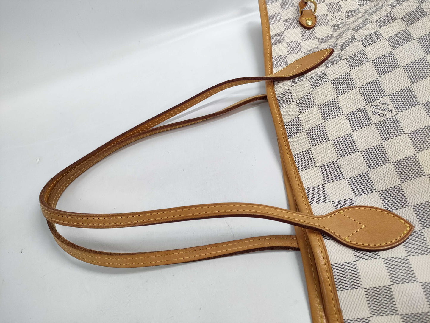 LOUIS VUITTON Azur Neverfull MM N51107 SA3171 Tote Bag
