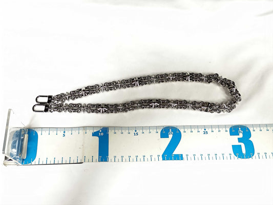 LOUIS VUITTON Dauphine Monogram Accessory Strap with Silver Hardware