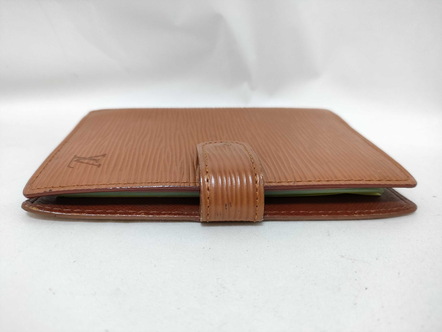 LOUIS VUITTON Epi Leather Wallet Cover, Brown