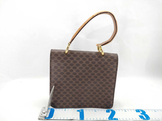 CELINE Macadam Logo Hardware Double Flap Handbag