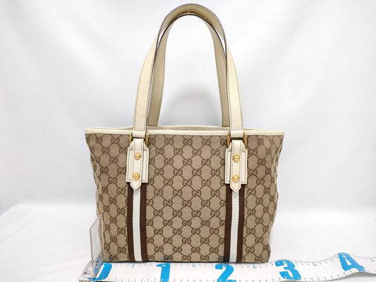 GUCCI GG Canvas Tote Bag GUCCI GG Canvas Tote Bag