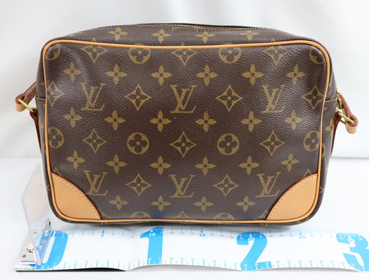 LOUIS VUITTON Monogram Trocadero 27 Shoulder Bag, PVC-Coated Canvas and Leather, Brown, M51274