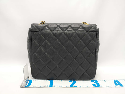 CHANEL Matelasse Chain Shoulder Bag Caviar Skin Shoulder Bag