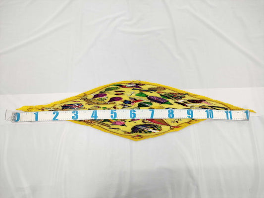 HERMES Pleated Carre Scarf