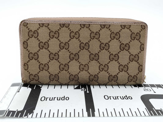 GUCCI Gucci/Long Wallet GG Canvas Wallet