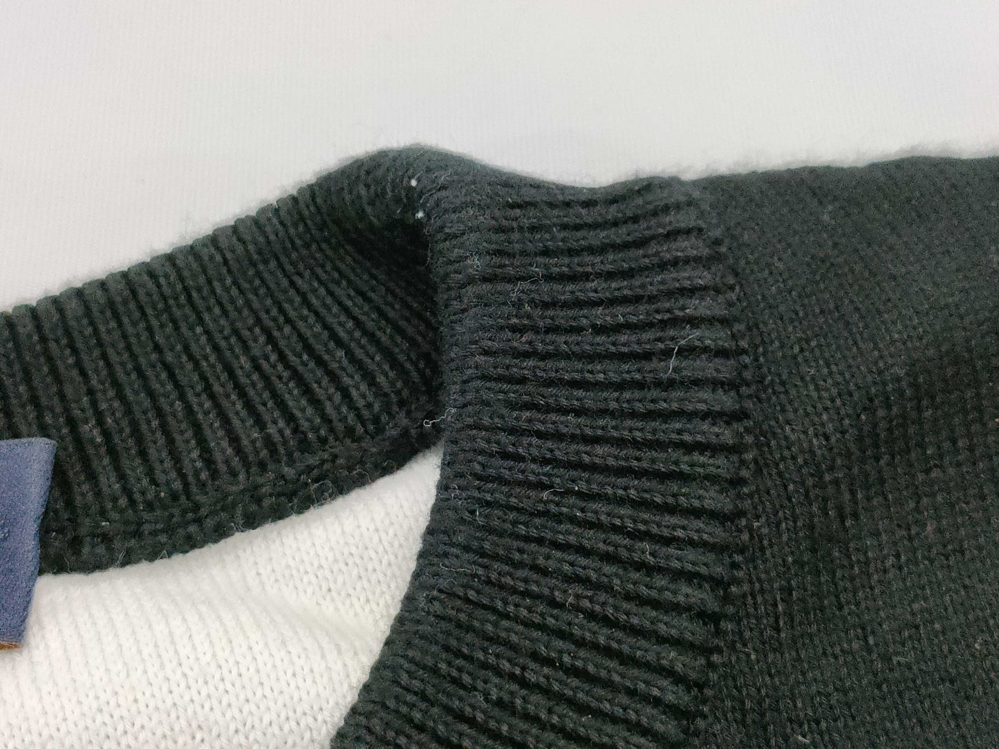 LOUIS VUITTON RM202 USO HJN87W Cotton Virgil Abloh Gradient Monogram Knit? 20AW Size: XS Black Top