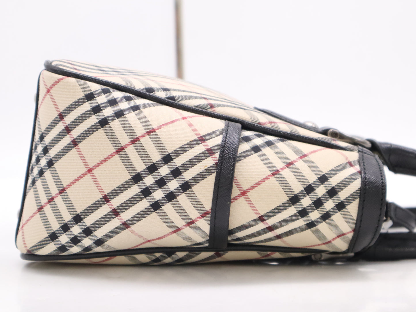 BURBERRY Canvas/Leather Nova Check Shoulder Bag Handbag