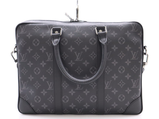 LOUIS VUITTON M46457 Monogram Eclipse Sport Document Voyage Business Bag