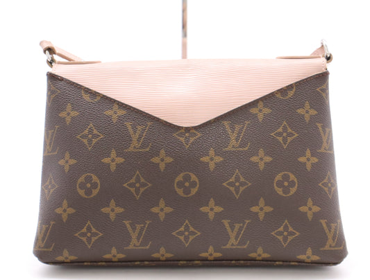 LOUIS VUITTON M44033 Monogram Epi Saint Michel Pink Rose Ballerine Shoulder Bag