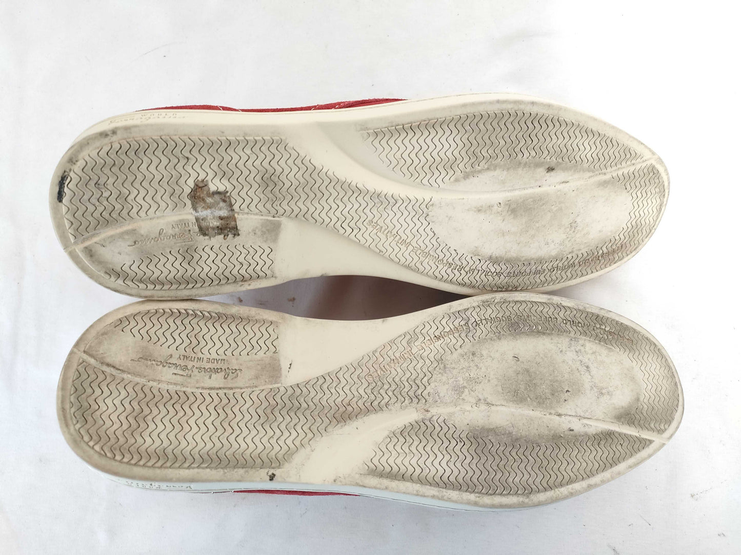 Salvatore Ferragamo Size 7 Suede Desert Boots Men's Red Shoes Salvatore Ferragamo Sneakers