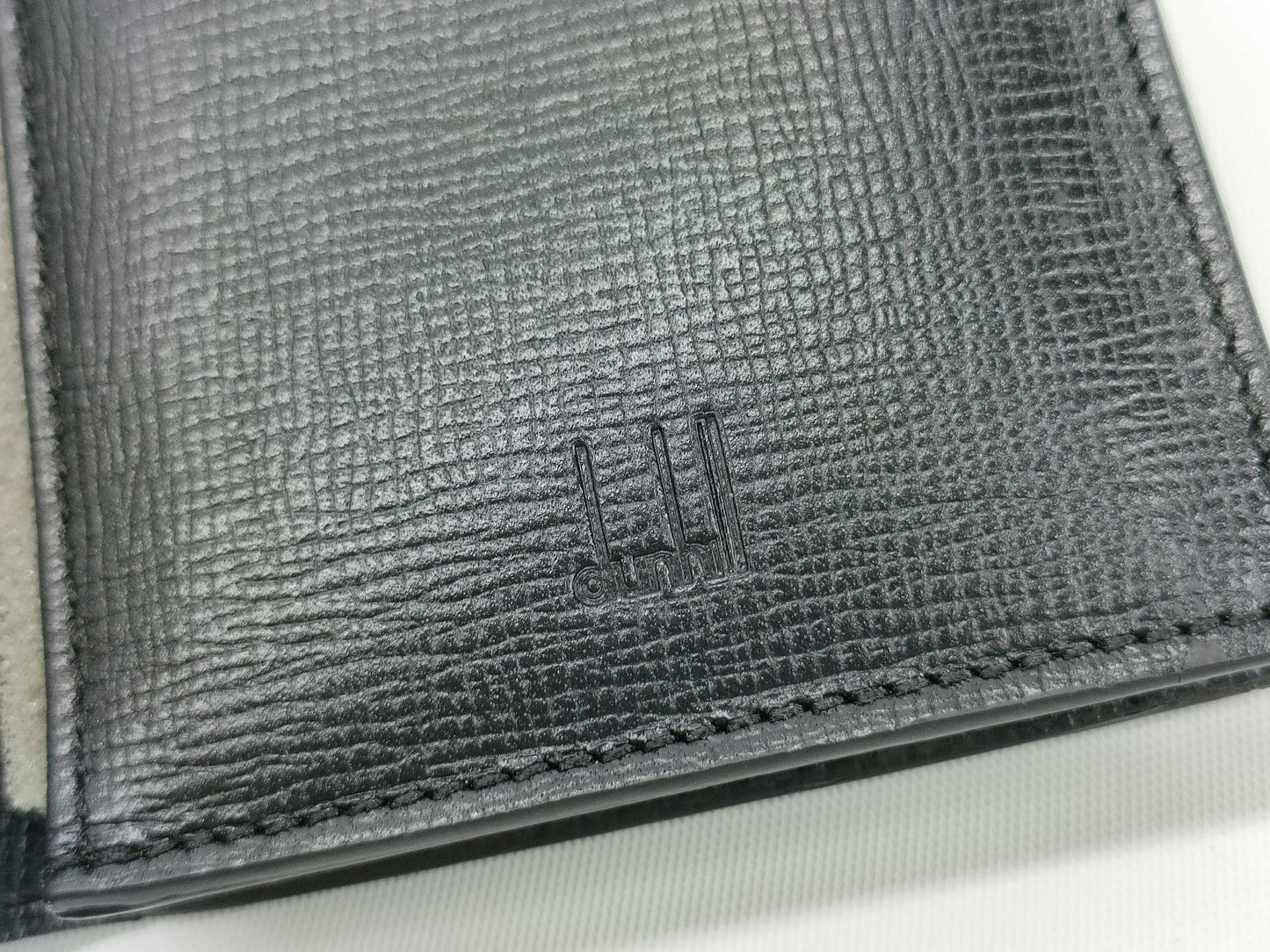 dunhill leather card case, card case, pass case, business card holder