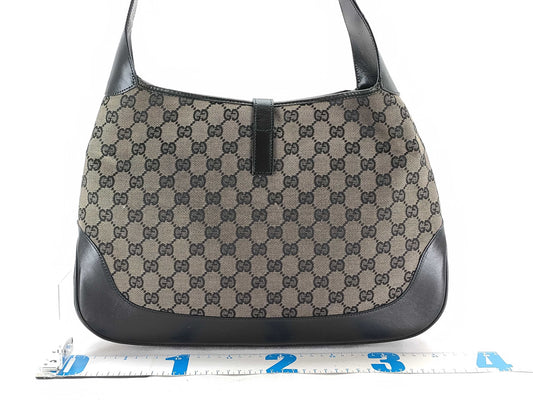 GUCCI Jackie GG Canvas Jackie Shoulder Bag