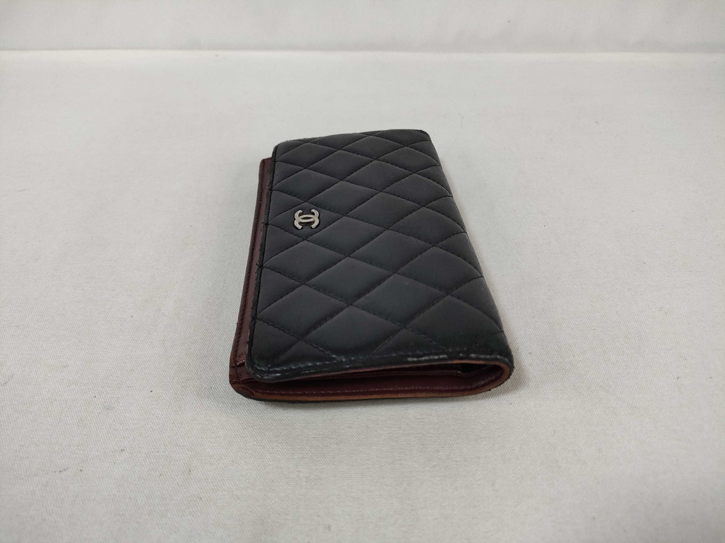 CHANEL Matelasse Bifold Long Wallet in Lambskin with Coco Mark Seal