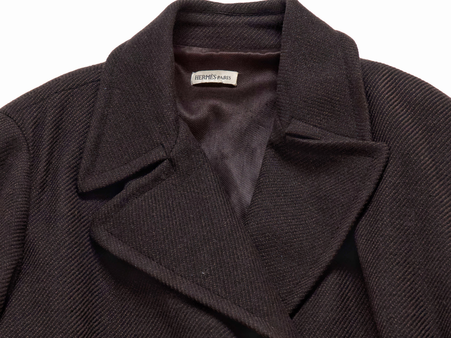 HERMES 1999 Margiela Wool Cashmere Oversized Coat #42 Uni Coat