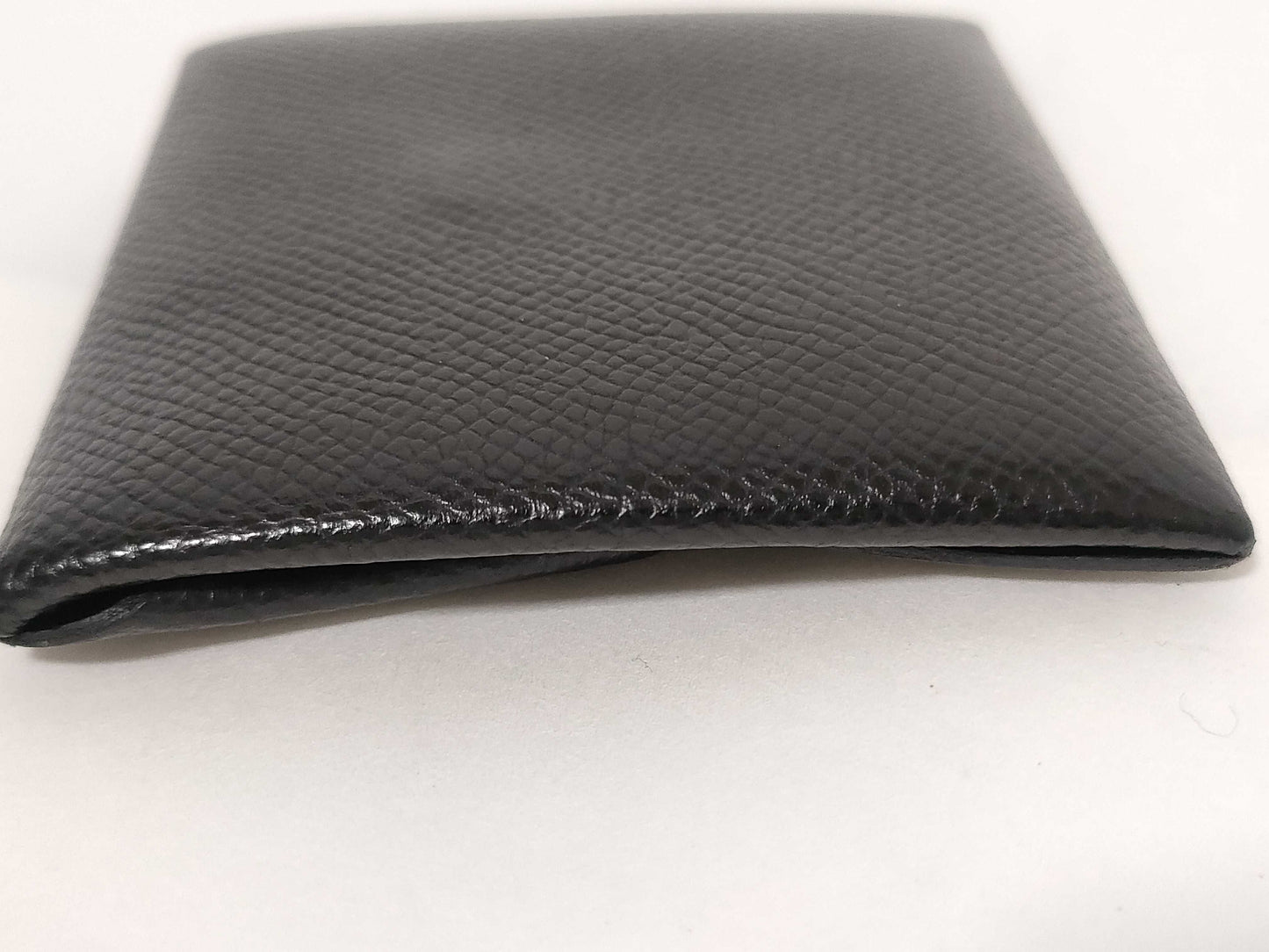 HERMES Bastia U Stamp Black Coin Case