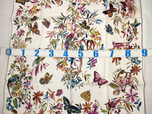 Dior Silk Scarf White Scarf