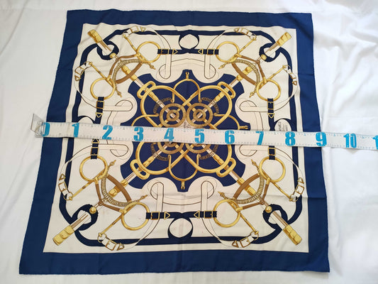 HERMES Carre Hermes Scarf Carre Golden Spur One tag missing Other accessories