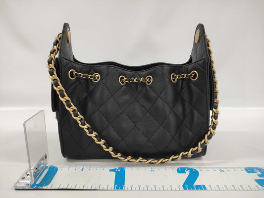 CHANEL Chanel 25 Mini Black G Hardware Shoulder Bag